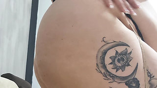 Teasing in Nude Pantyhose