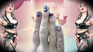 Hyperventilation for Ahegao Nails - JOI, Brain Rot