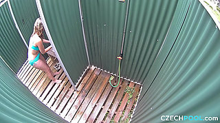 Czech Pool 41 Mature Neighbour’s Steamy Shower Show