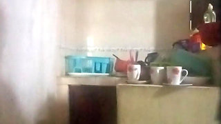 Maid Fucked in the Kitchen (my Wife Almost Found Us Out)