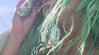 Real amateur couple outdoor ass fuck and anal creampie in hd