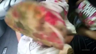 two girls cock trample with her cute Nike Airmax and happy