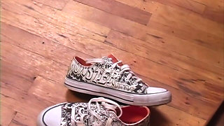 Desperate Amateurs Nikki and Shayla Suck Big Cock and Get Their Pretty White Faces with Cum