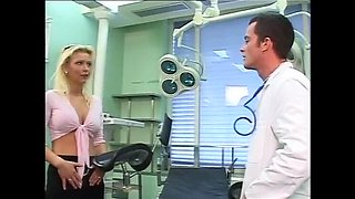 Young Blonde with Big Tits Fucked Hard by Doctor - Cumshot on Ass