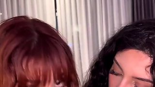 Hot POV homemade blowjob with brunette girlfriend