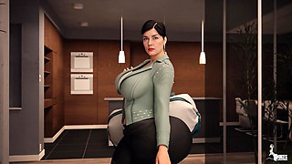 Black Boss Invites His Big Butt Lesbian Employee to His Apartment for a Favor