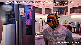 Lucy Hart Milks Big-Tits Heavy in Kitchen BDSM
