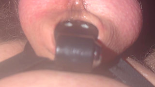 Rubbing and Teasing My Boy Clit in Chastity