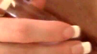 Glass Dildo Stretches Pussy Wide - Rosebud Prolapse Tease