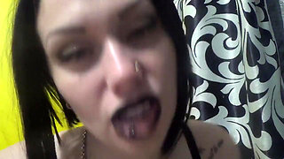 Black lips French close up kissing & riding u