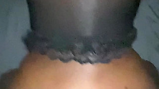 Stretching My Tight Ebony Ass Hole