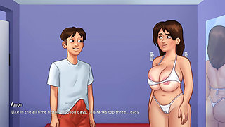 Summertime Saga - Gameplay - Roleplay - Debbie Wears Bikini