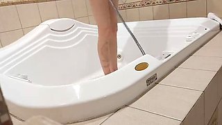 Thirsty Redhead GinnaGg Pisses Golden Shower on You - Petite Russian Amateur Solo Pee Play