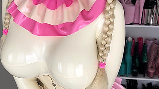 Miss Fetilicious in Latex Barbie Doll Outfit