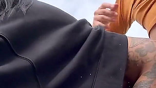 Public Creampie with Gattouz0 - I Got on My Knees, Sucked Him off and Finished Inside Me - Yasmina Khan