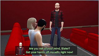 Innocent Wife Fucks Strangers In The Cinema - Part 1 - Ddsims - Car Toon
