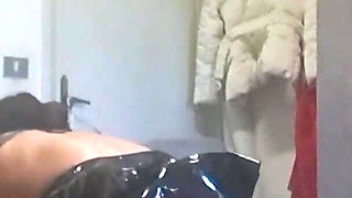 MILF in Latex and Fishnet Pantyhose, Licked, Fucked and Cumshot on Face