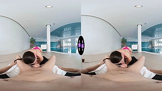 Naughty girlfriend drops swimsuit and demands hot jizz on her belly - tmwvrnet