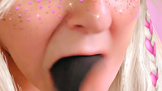 Peter Slappin This Whores Face Cum Shes Gonna Taste