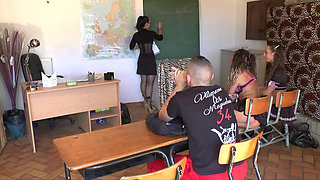 Teacher brings boys in for an orgy