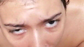 Swallowing All His Load Im the Shower