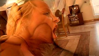 Magdalenas ride in the bathroom Anal Blonde Blowjob Cumshot