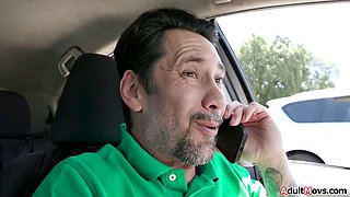 Tommy Pistol Fists Madison Morgans Shaved Pussy After Her Ride