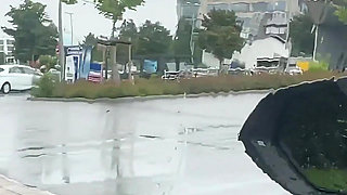 Sloppy Handjob in a Car in Supermarket Parking Lot