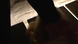 Humiliating bondage threesome