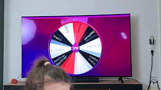 Ritzy Rain Mouth Training Day with a Fortune Wheel Game - O-ring Spider Gag, Messy Wet Dripping Drool, Different Deepthroat and