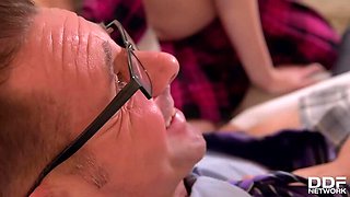 X-Rated After Class: Intense FFM Action with Zazie Skymm & Mona Kim