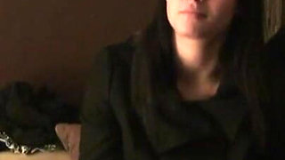 Busty amateur teen gets banged in threesome