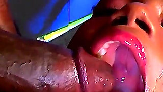 Nasty Ebony Slut in Live Ggg Gangbang - Cum on Face