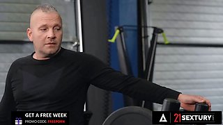 21 sextury - big boobed Monika Fox dp'd in narrow gym apparel