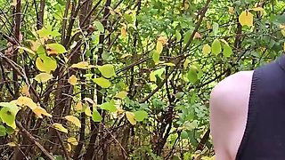 Public Pissing Blond Nylon Babe Gets Cum on Her Pantyhose