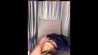 Indian girl Mysha goes naughty on video call - flashing her wet chut, squeezing her boobs & riding dildo for her boyfriend