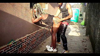 Cultist Boy and Girlfriend Was so Horny That They Had Quick Sex Behind the House.