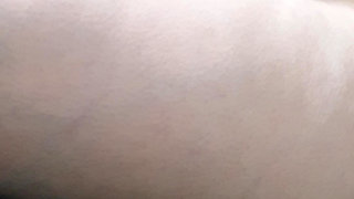 Step mom hand on step son leg close to hus dick