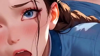 Anime Ai: the Cleaning Girl Sees My Cock and Can't Resist It.