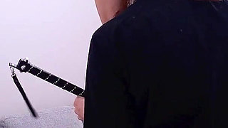 Naughty MILF Gets Tied-up and Spanked on Her Exposed Tits, Ass, and Pussy!