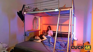 Cuck4k. i'm jizzing while hubby doesn't watch american...