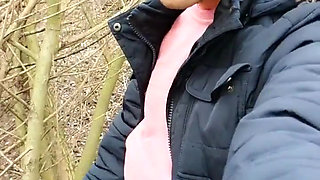 Twink Cums on a Chair Used for Fuck at Cruising Area