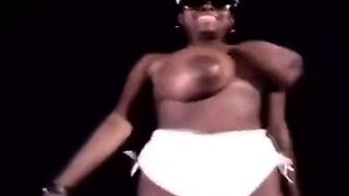 Big-Titted African Apoline From France