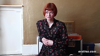 Hot Redhead Films Her First Solo Video