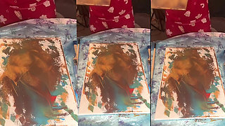 In Big Eyeglasses Asmr Acrylic Art Bloom in the Mist Part 1