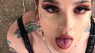 Tattooed babe 2: Blowjob, Doggy  Amateur Porn