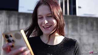 GERMAN SCOUT - Redhead Teenager Peach Delina