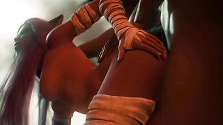 The Seven Realms 44 Atlas Kagome and Lilian Threesome Scene