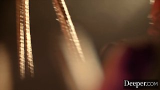 Adriana Chechik hangs tied and suspended while getting railed hard