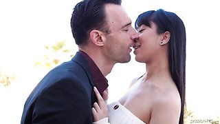 Beautiful doggy style penetration with an Asian doll Jade Kush
